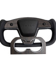 2021-2023 Model S & X Yoke Steering Wheel Ebony Wood Accent Overlays