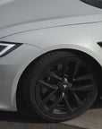 2021+ | Model S - 21" Arachnid Center Wheel Hubs - Real Molded Carbon Fiber- (Set of 4)