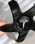 Model 3 Wheel Hub Carbon Fiber Wrap for 19" & 20" Wheels (Set of 4)