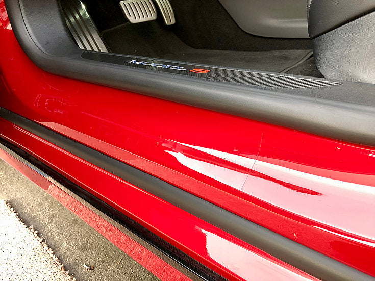 Model 3 Paint Protection Film (PPF) for the door sills - Tesla-Protect