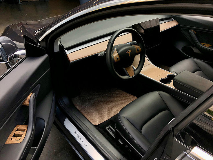Model 3 & Y Center Console Wrap (Gen. 1) - Vinyl Wood
