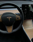 Model 3 & Y Center Console Wrap (Gen. 1) - Vinyl Wood
