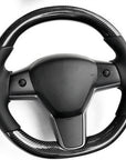Model 3 & Y - Standard Steering wheel - Real Molded Carbon Fiber
