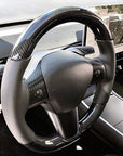 Model 3 & Y - Standard Steering wheel - Real Molded Carbon Fiber