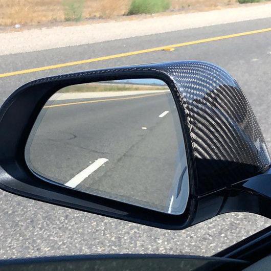 Model 3 Side View Mirror Caps Overlays 1 pair Real Molded Carbon F