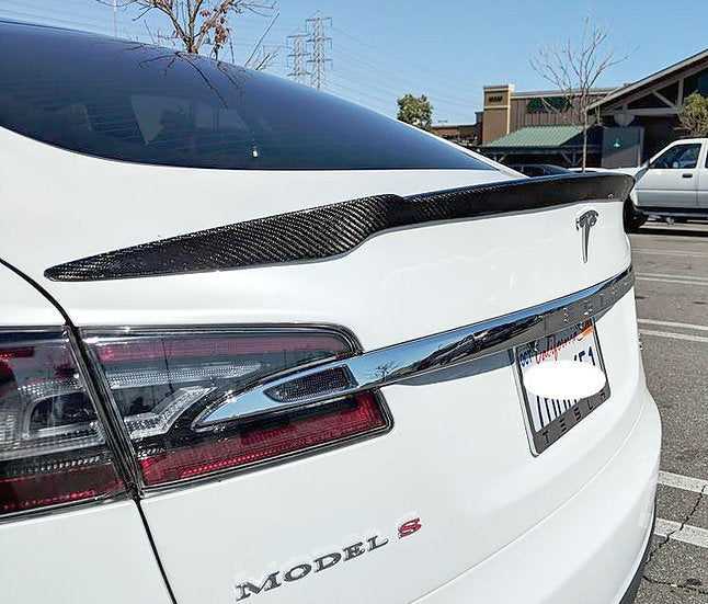Model S Jupiter Spoiler - Real Molded Carbon Fiber