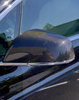 Model X Side View Mirror Overlays (1 Pair) - Real Molded Carbon Fiber