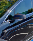 Model X Side View Mirror Overlays (1 Pair) - Real Molded Carbon Fiber