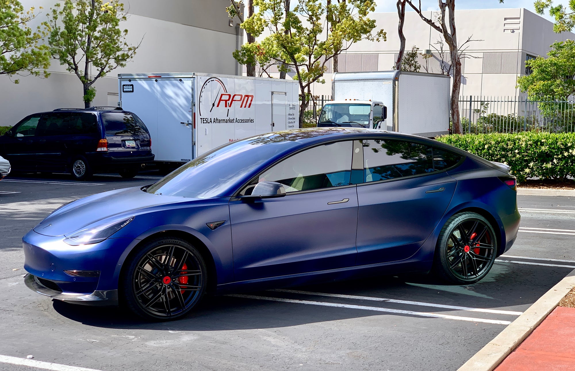 2017-2023 | Model 3 Front Lip Gen. 2 - Real Molded Carbon Fiber