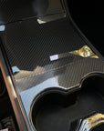 Model 3 & Y Center Console Overlays (Gen. 1) - Real Molded Carbon Fiber