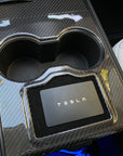 Model 3 & Y Center Console Overlays (Gen. 1) - Real Molded Carbon Fiber