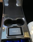 Model 3 & Y Center Console Overlays (Gen. 1) - Real Molded Carbon Fiber