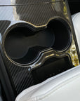 Model 3 & Y Center Console Overlays (Gen. 1) - Real Molded Carbon Fiber