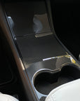 Model 3 & Y Center Console Overlays (Gen. 1) - Real Molded Carbon Fiber