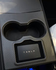 Model 3 & Y Center Console Overlays (Gen. 1) - Real Molded Carbon Fiber