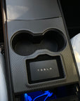 Model 3 & Y Center Console Overlays (Gen. 1) - Real Molded Carbon Fiber