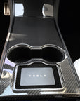 Model 3 & Y Center Console Overlays (Gen. 1) - Real Molded Carbon Fiber