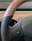 Model 3 & Y - Open Pore Wooden Steering Wheel Top Only