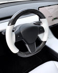 Model 3 & Y - Standard Steering wheel - Real Molded Carbon Fiber