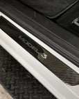Model 3 Door Sill Covers Front & Rear (1 Pair) - Flexible Urethane Carbon Fiber