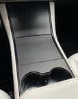 Model 3 & Y Center Console Cap ABS Plastic (Gen. 1) - Hydro Carbon Fiber Coated