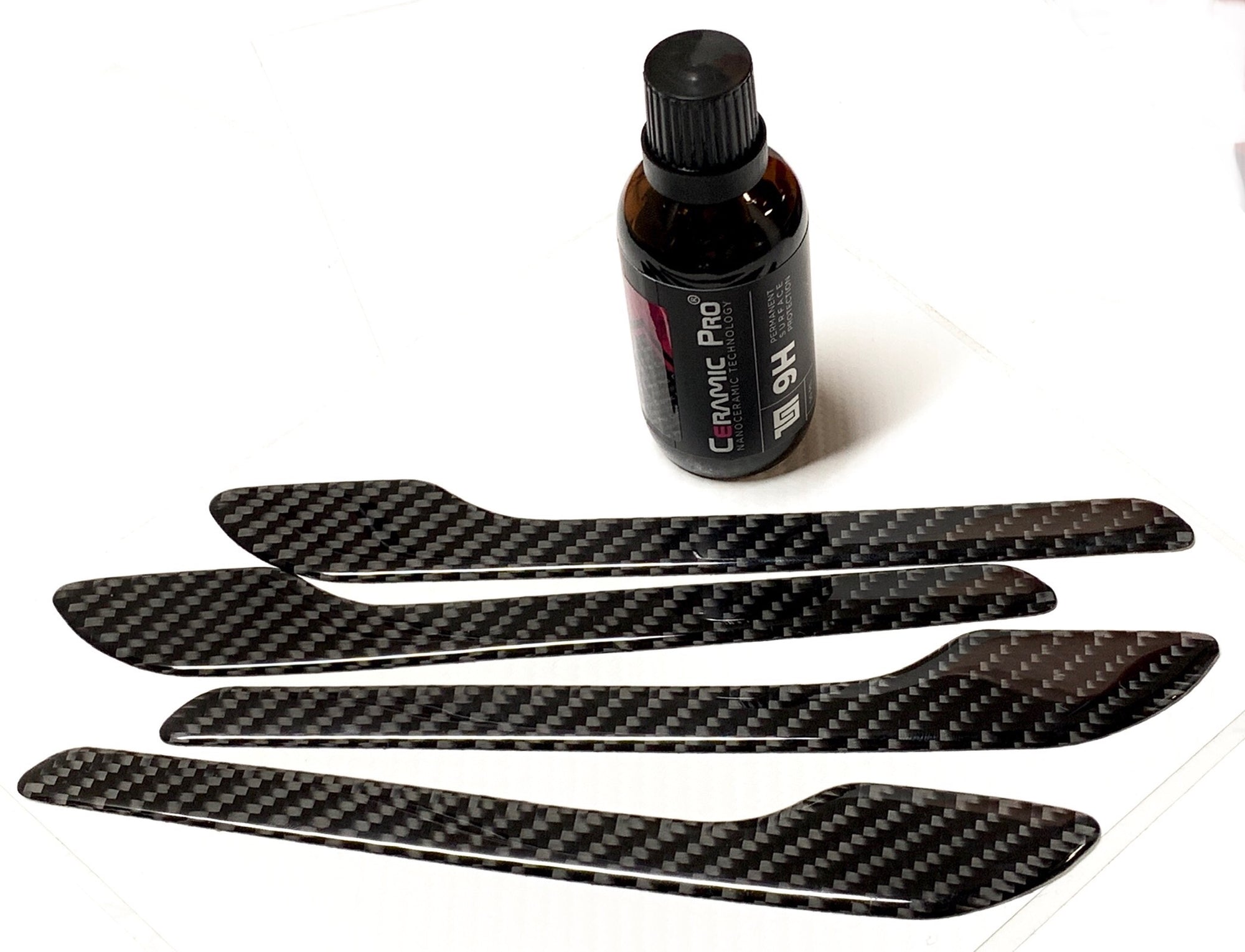 Model 3 & Y Door Handle Overlay - Flexible Urethane Carbon Fiber