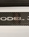 Model 3 Door Sill Covers Front & Rear (1 Pair) - Flexible Urethane Carbon Fiber