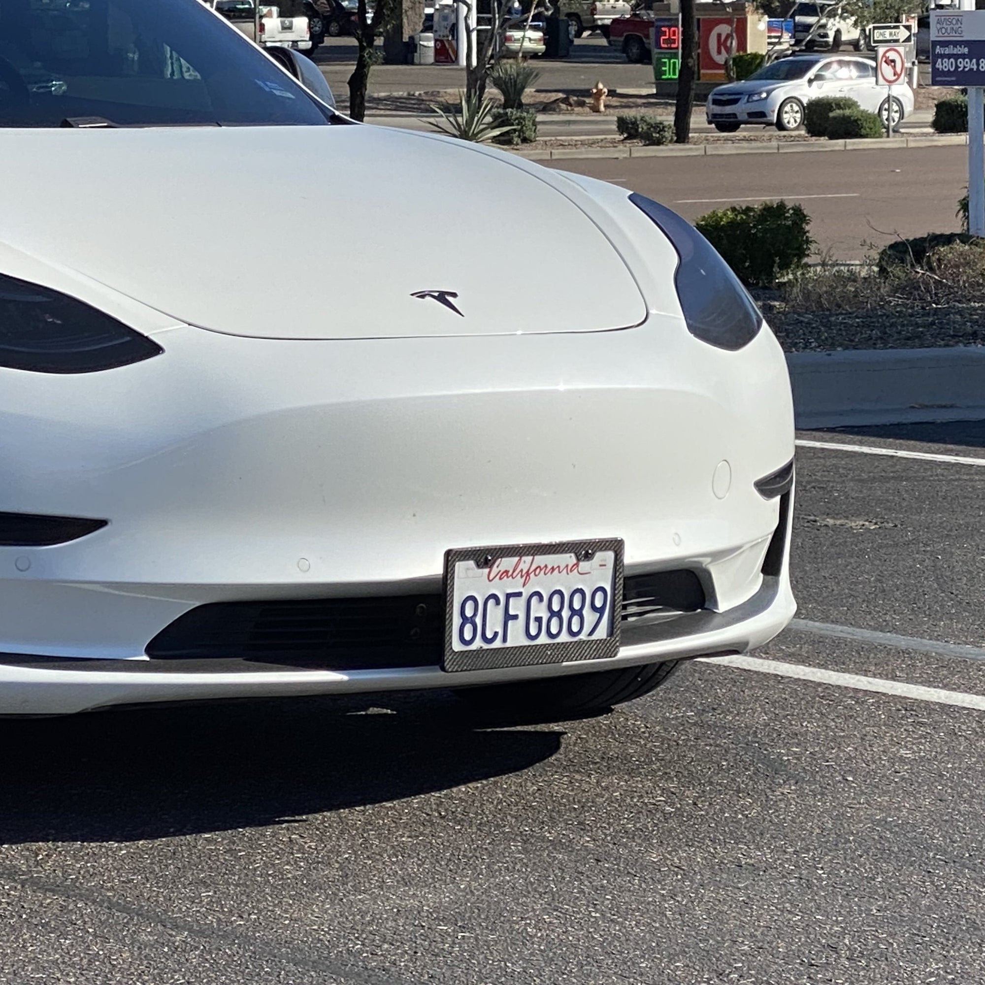 Model 3 & Y License Plate Lowering Bracket - Touchless