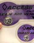 Calif. HOV Under Stickers Protection Film (Gen. 2)