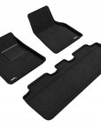 2020+ | Model Y MAXpider 3D ELEGANT Carpet Floor Mats "Soft Carpet Covered" Row 1 & 2 (3 Pieces)