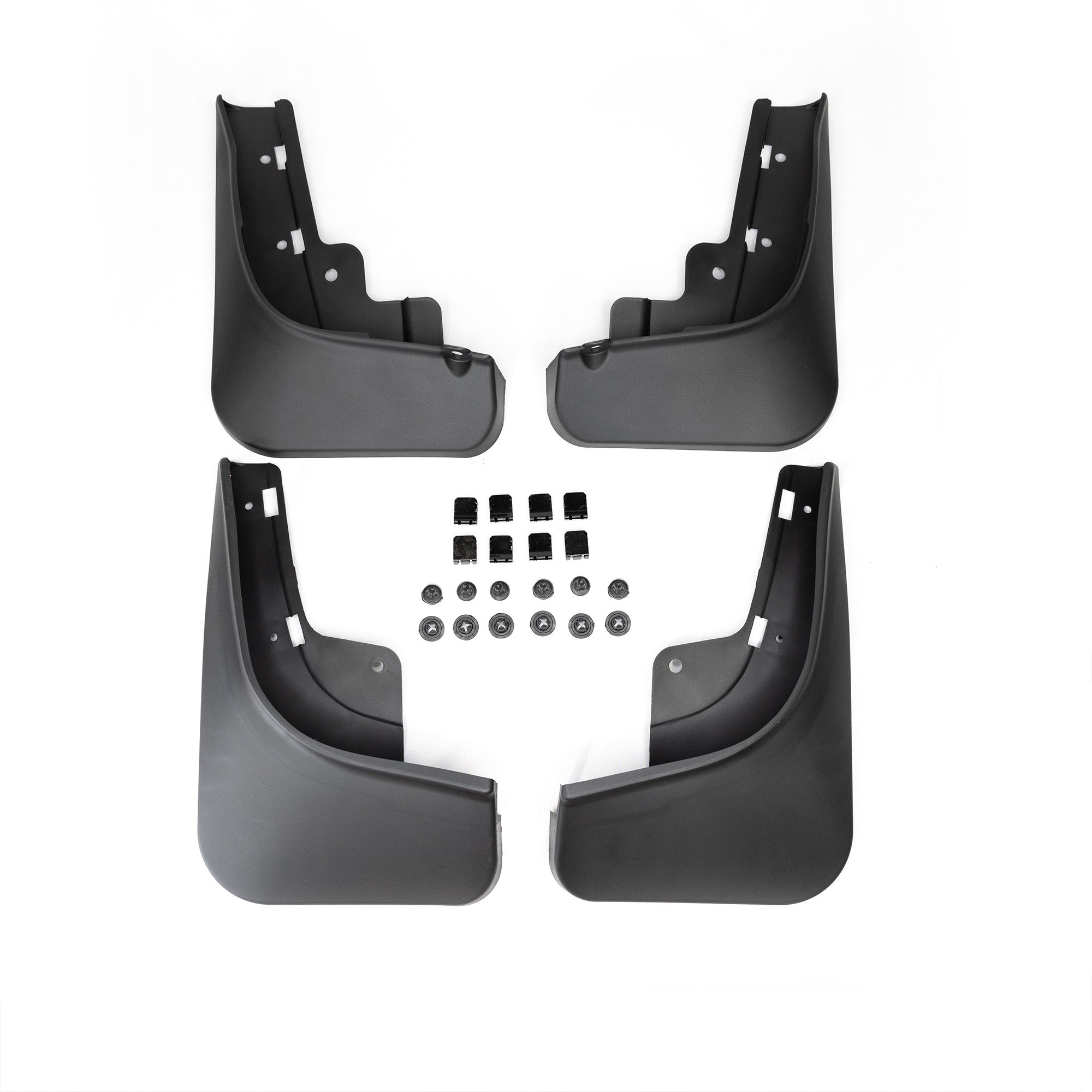2021+ | Model S Plaid & Long Range Mud Flaps - Screwless (Set of 4
