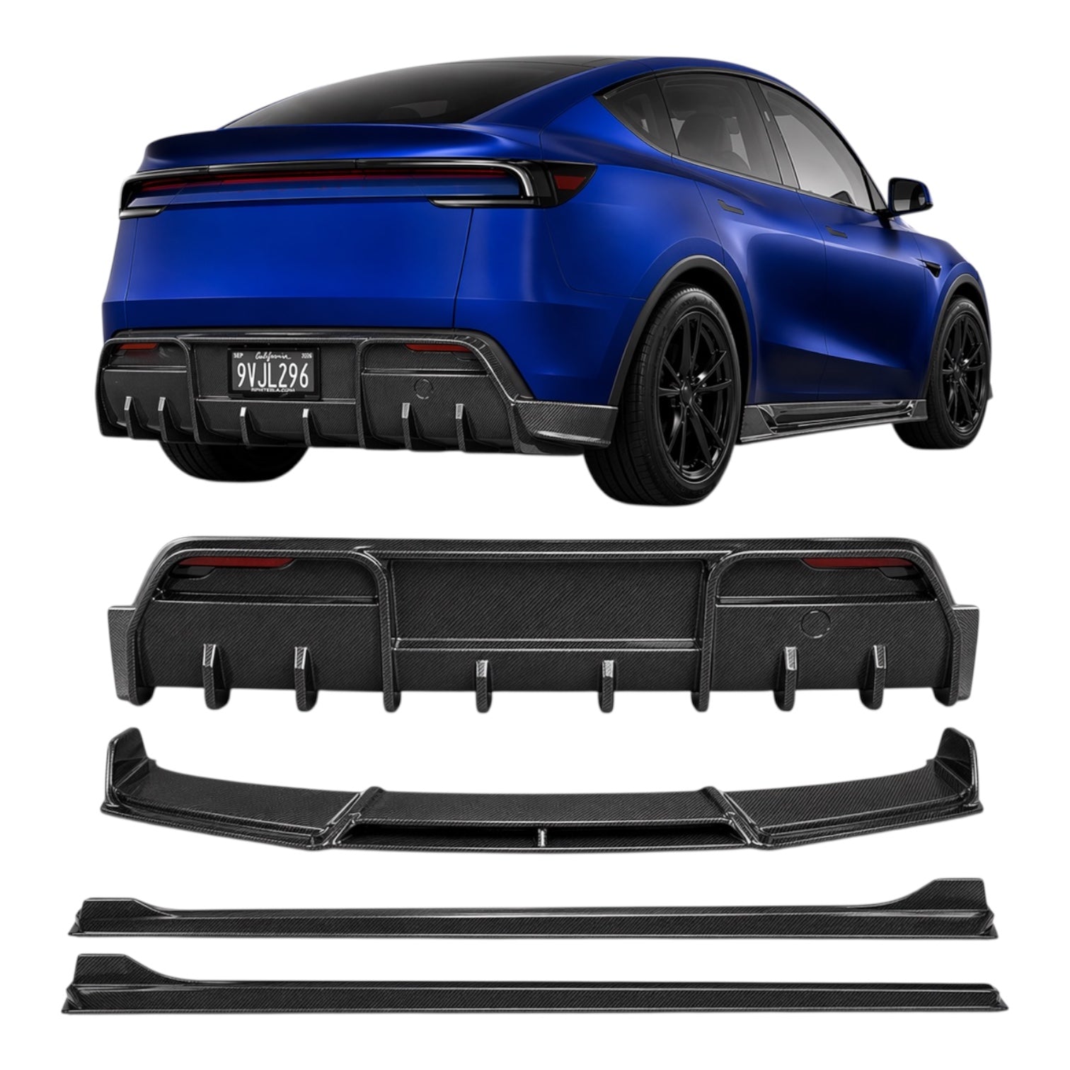 2026+ | Model Y Refreshed Spoilers, Diffusers, & Side Skirts