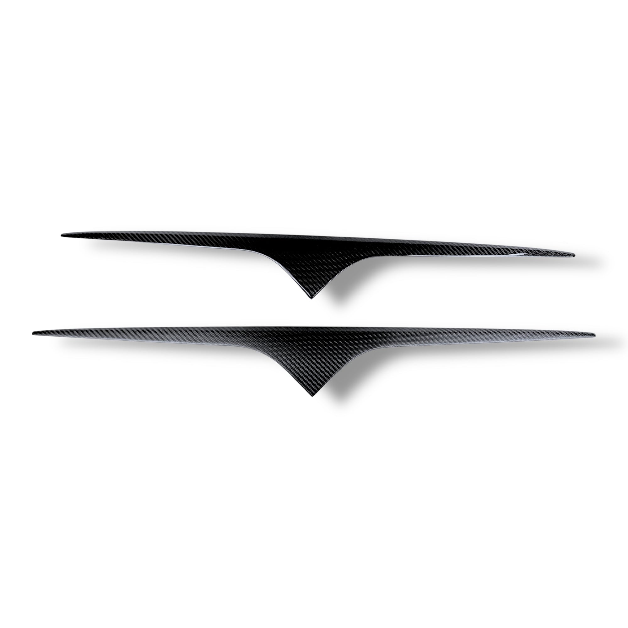 2026+ | Model S Refreshed Front End Inlay - Go Plaid Style - Real Dry Molded Carbon Fiber