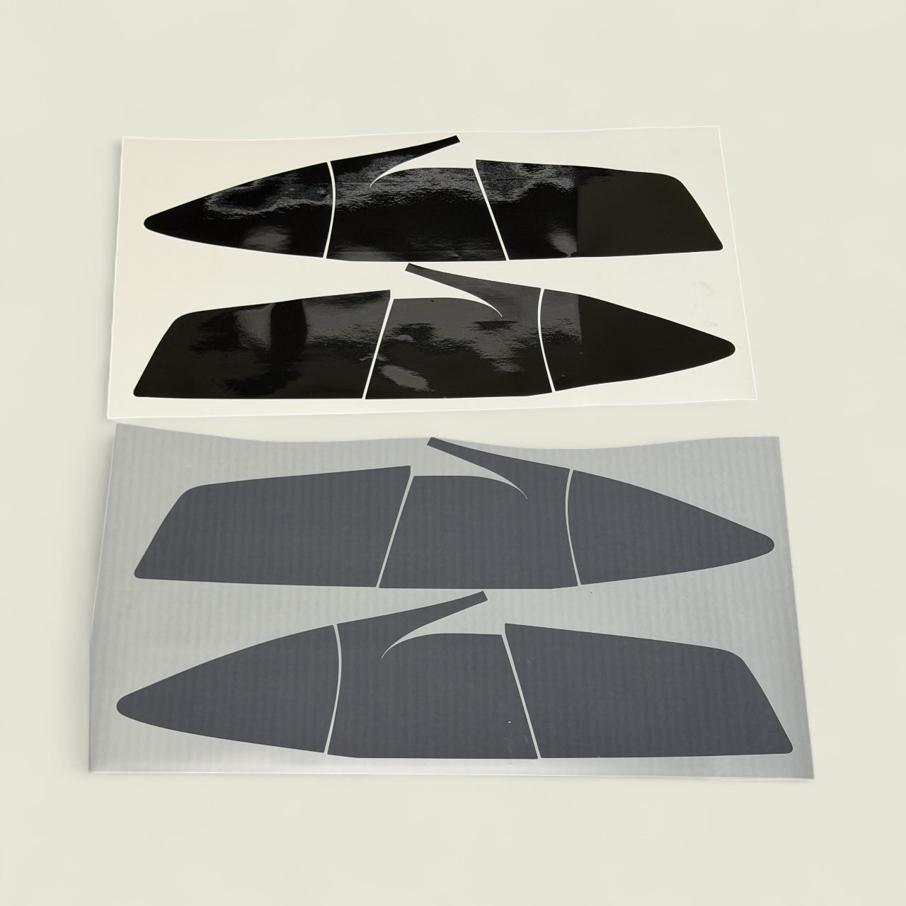 2022+ Model S Smoked &amp; Clear Tail Light TPU Protection Film Wrap (6 Piece Kit)