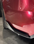 2021+ | Model S Viento Diffuser Overlay & Flanges (3 Pieces) - Real Molded Carbon Fiber