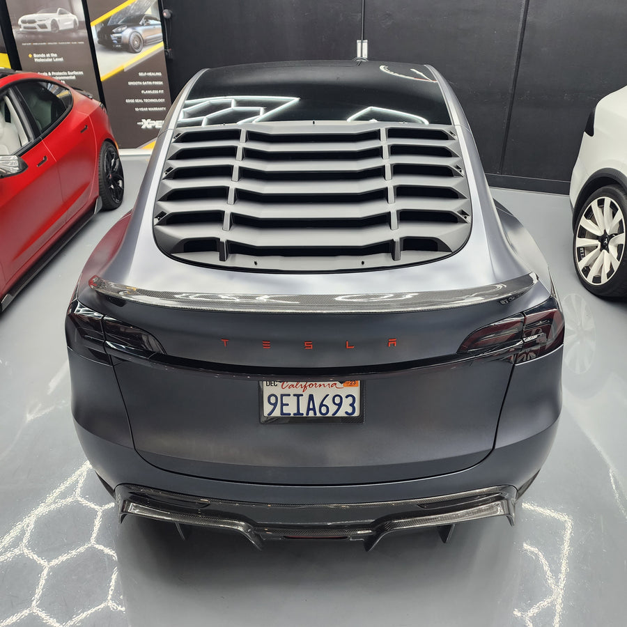 Tesla Modely Rear Model Y Rear Window Louver Covers - Variety* – RPM TESLA Aftermarket ...