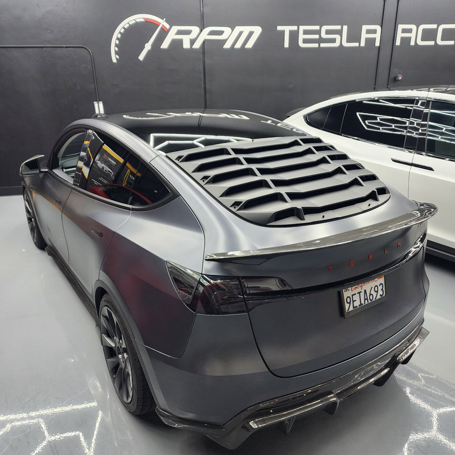 thumbnail image 2 of Shutter Cover For Tesla Model Y Model 3 2017-2023 2022 Rear Side 2 of 10