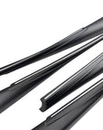 2026+ | Model Y Juniper Refreshed Full Upper Oversized Extended Front & Rear Door Panel Overlays (4 Pieces) - Real Dry Molded Carbon Fiber