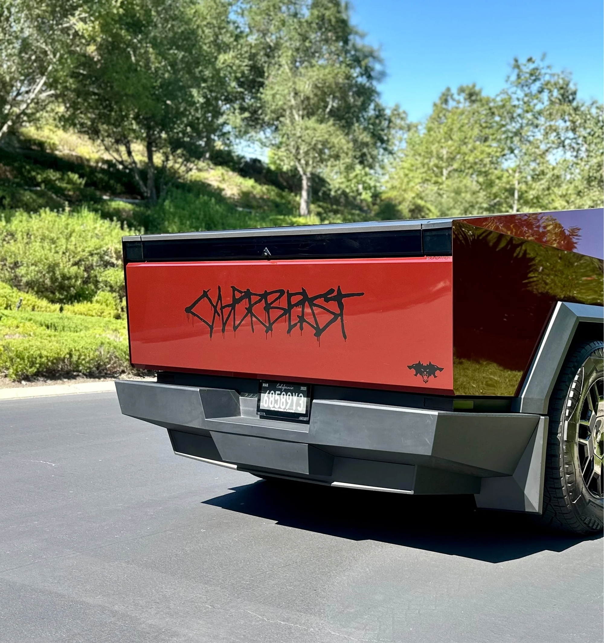 Cybertruck Cerberus Beast Vinyl Decal Logo (Pack of 3) - Variety*