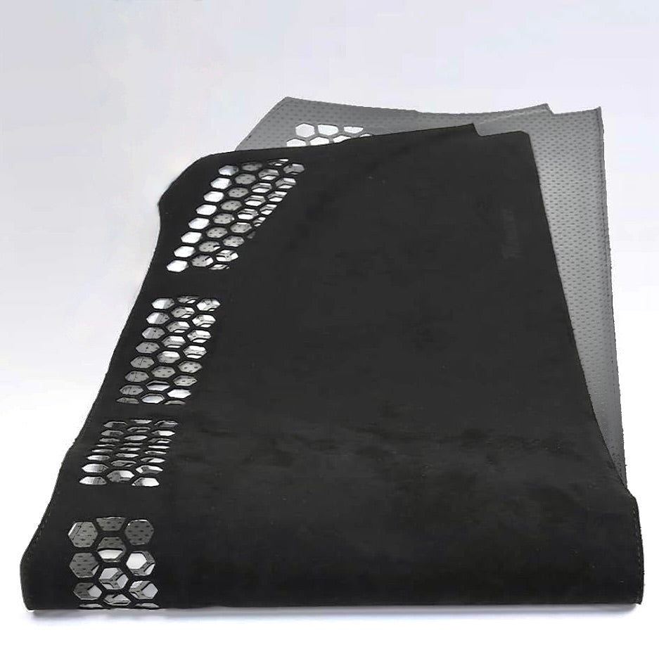 Model 3 &amp; Y Dashboard &amp; Air Vent Cover - Door Panel Matching Grey Alcantara