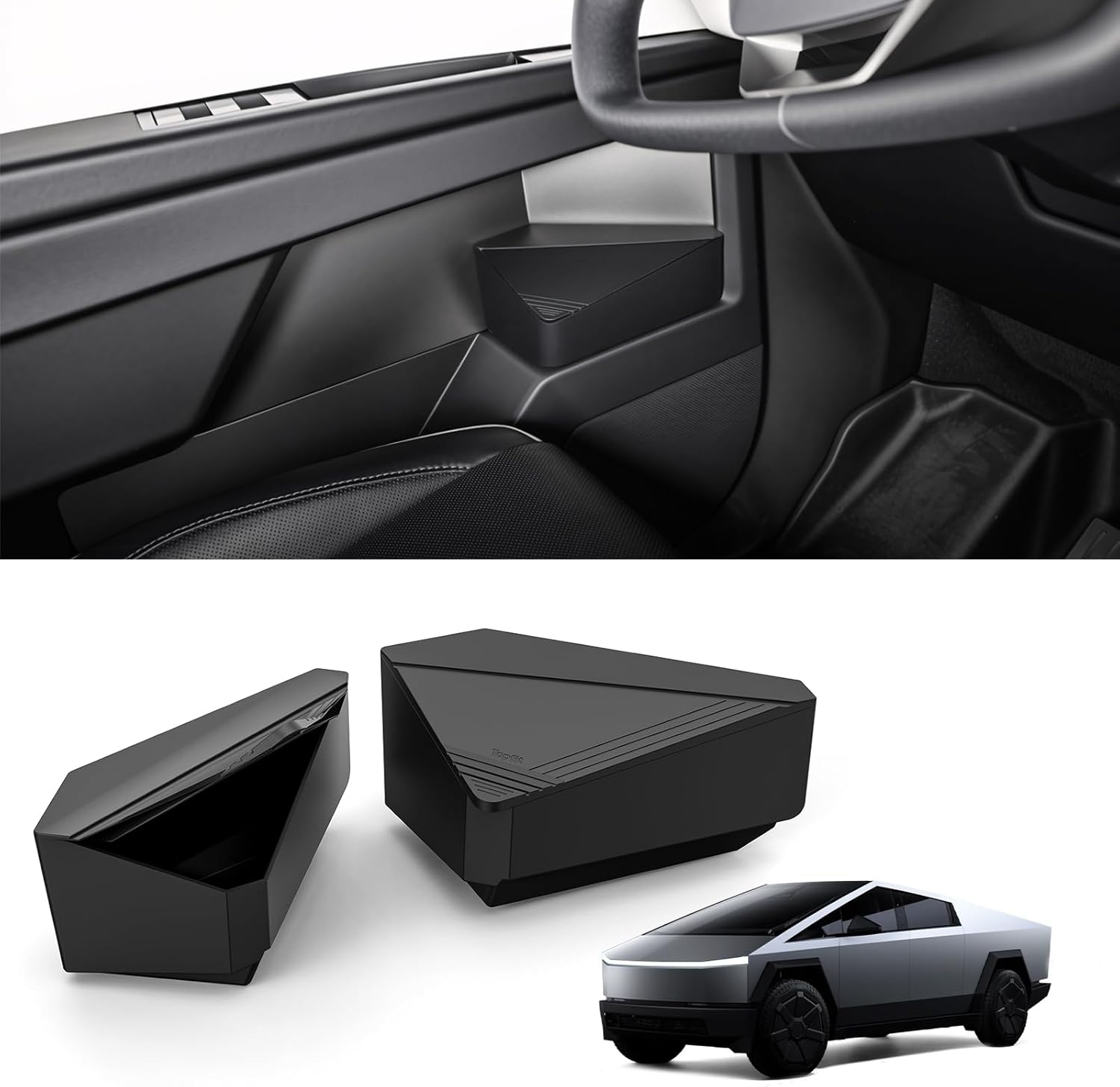 Cybertruck Door Hidden Organizer Tray Insert (2 Piece) – RPM TESLA