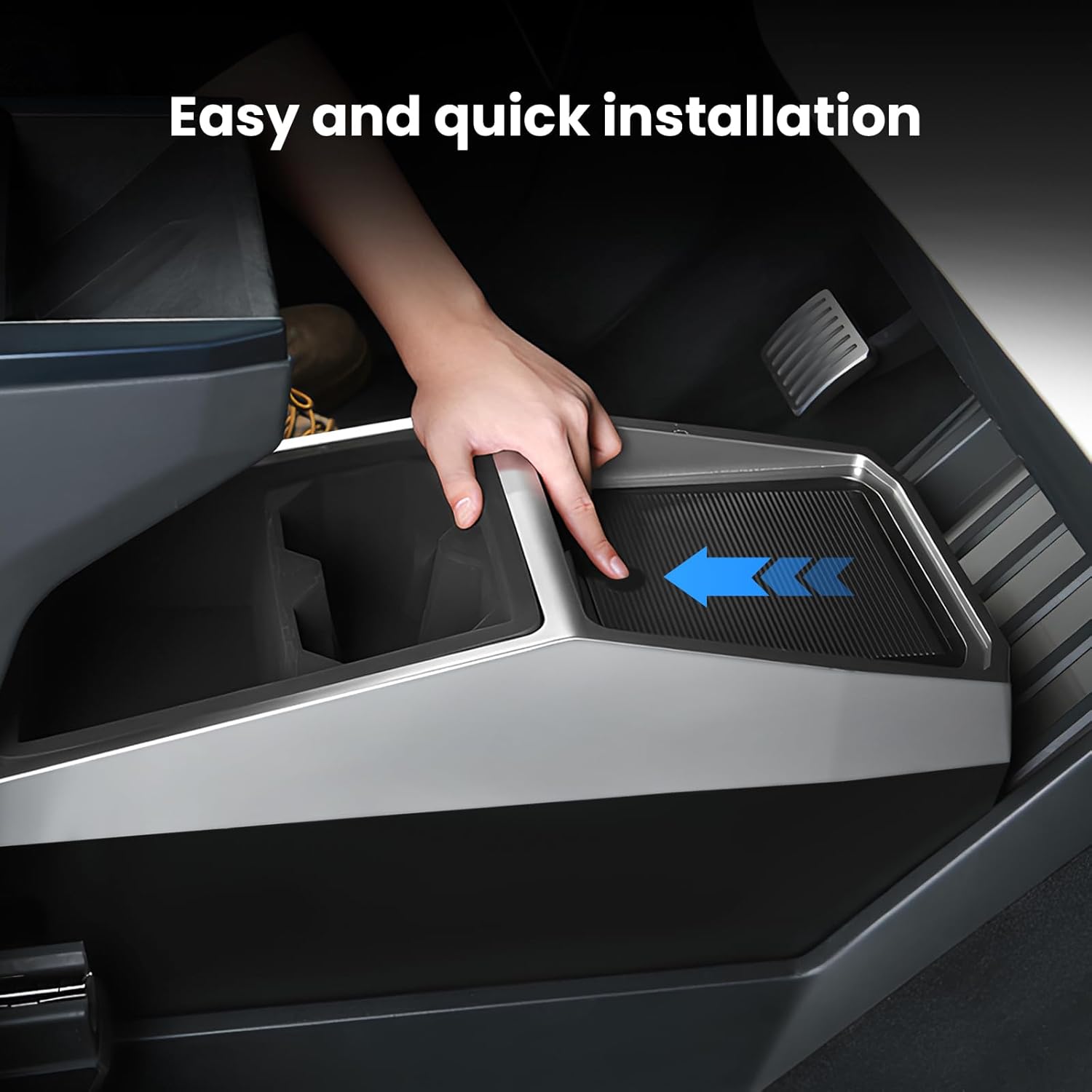Cybertruck Lower Center Console Organizer &amp; Back Seat Storage