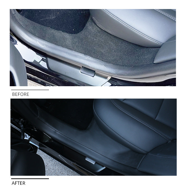 2024+ | Model 3 Highland Refreshed Door Sill Strip Protectors Full Cover (4 Pieces)