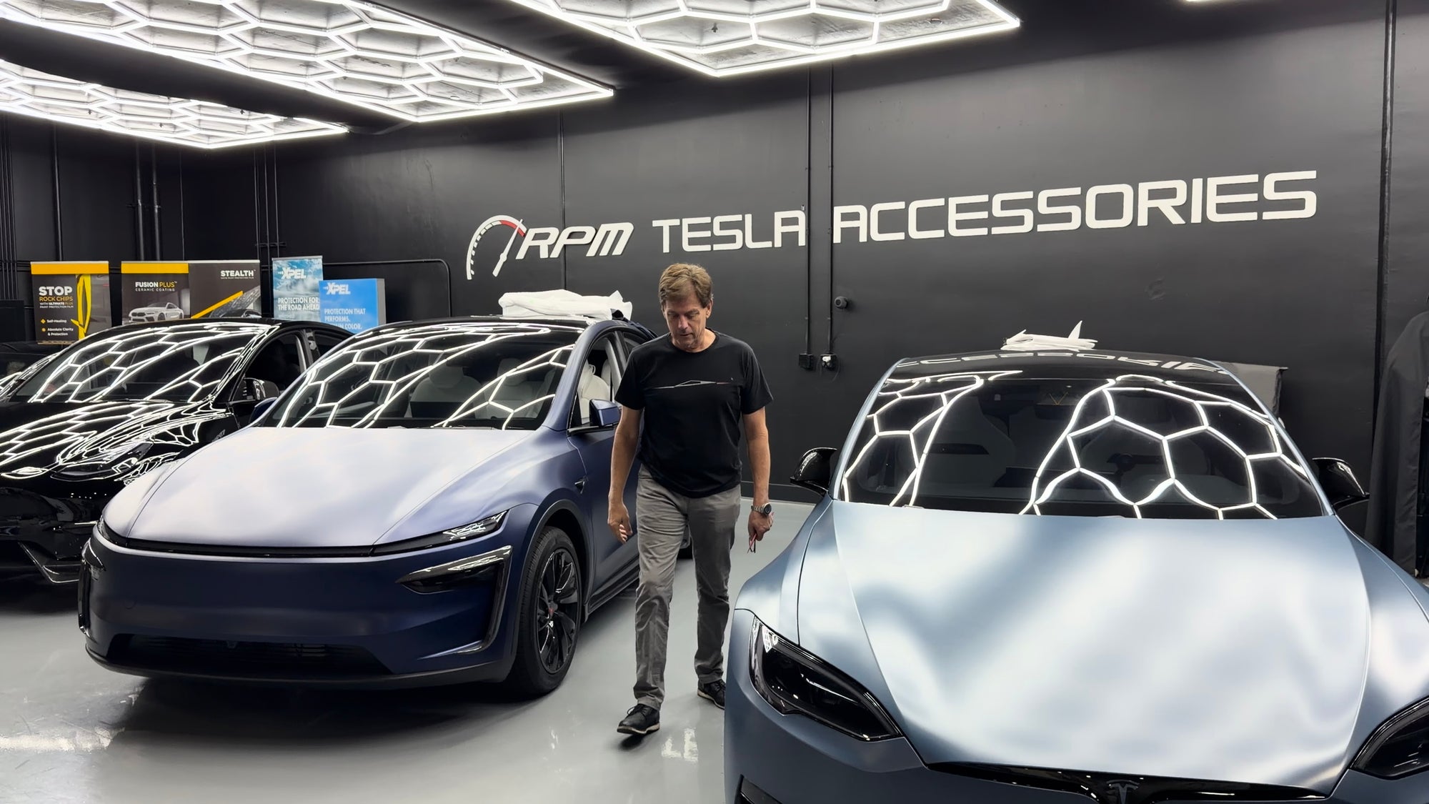 Cybertruck B &amp; C Pillar Overlay with Cyberbeast Cerberus Key Card Cutout (4 Pieces)- Real Dry Molded Carbon Fiber