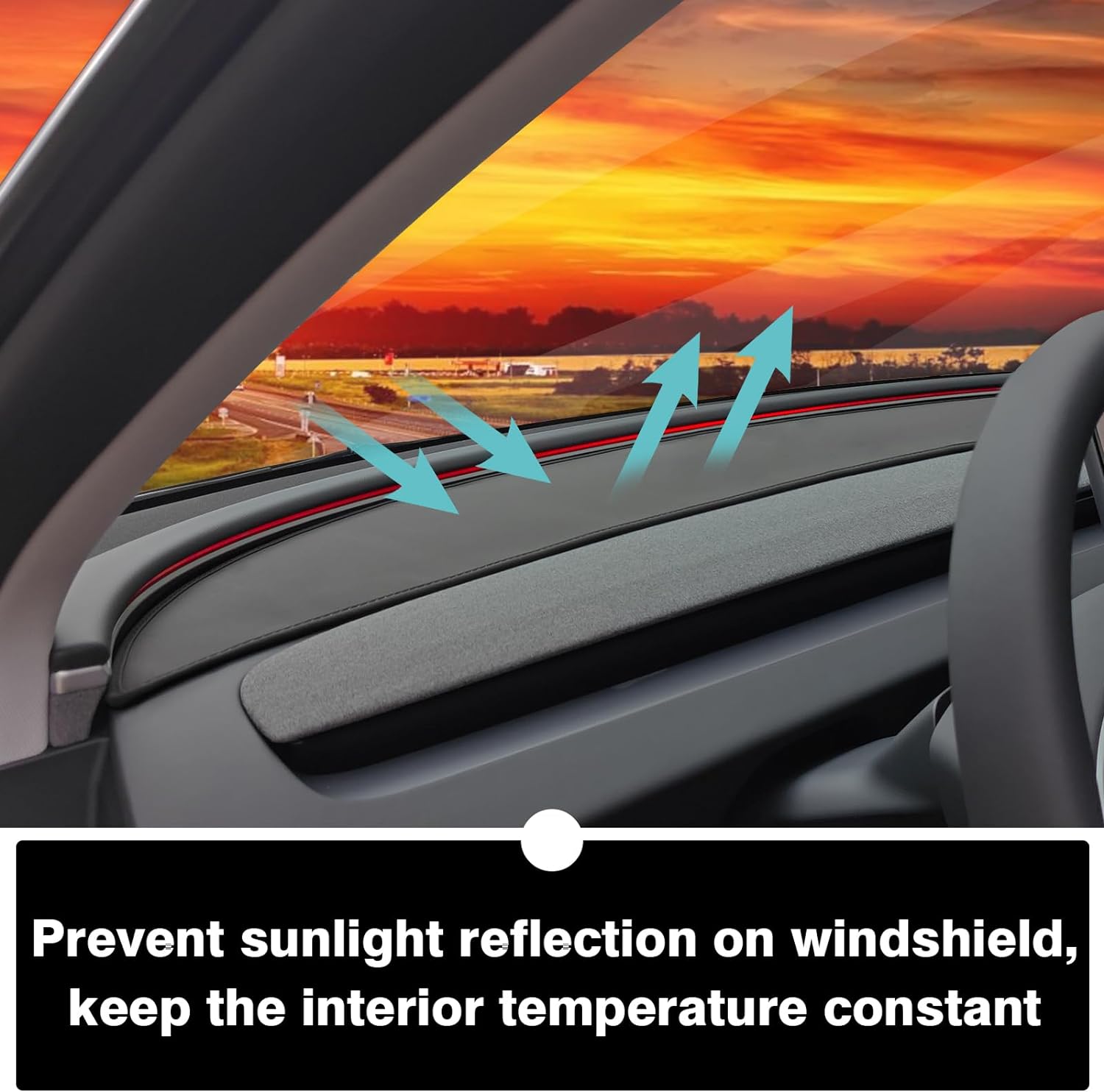 Amazon.com: Dashboard Cover for Tesla Model Y & 2024
