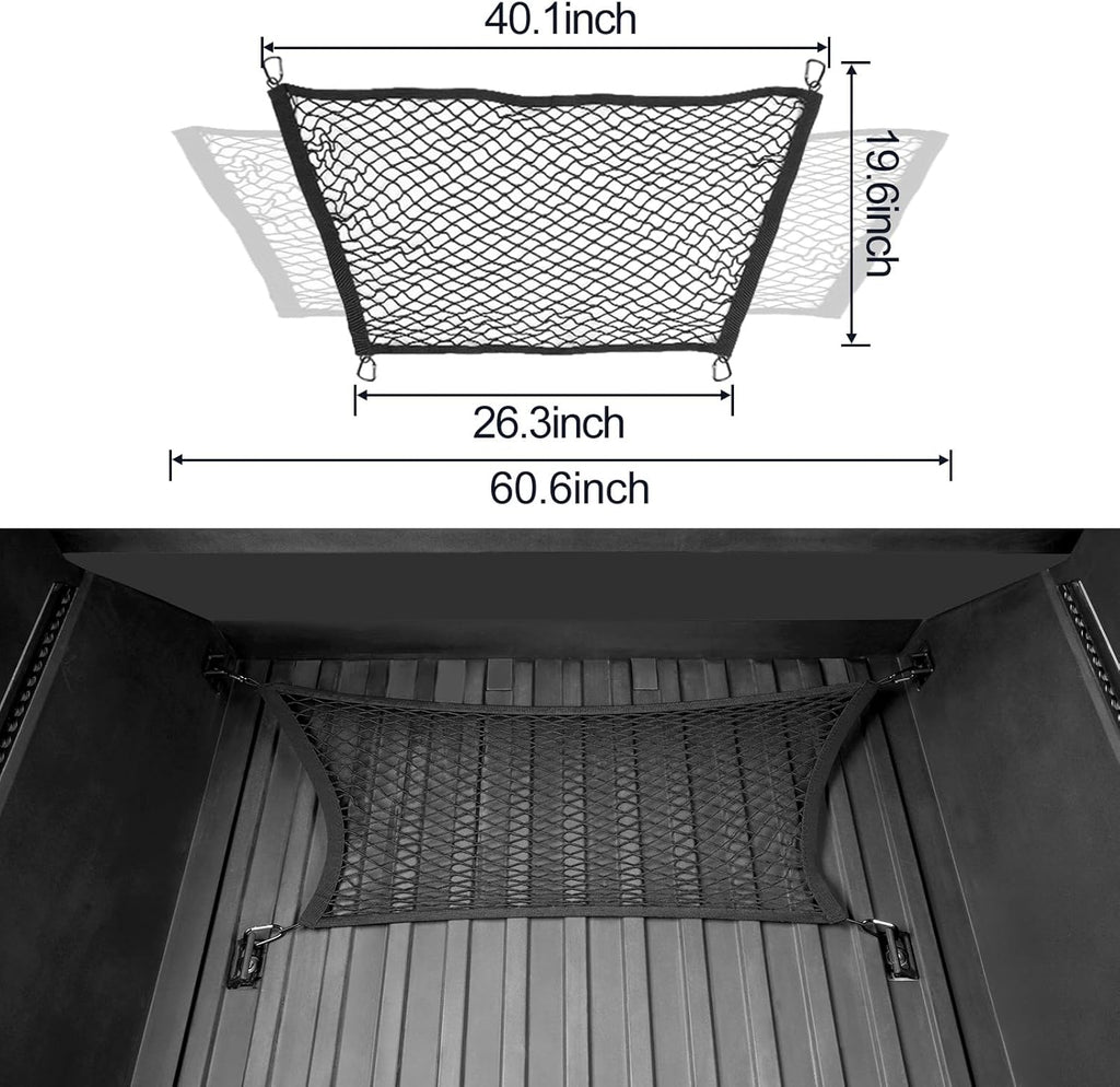 Cybertruck Rear Cargo (Trapezoid) Rear of Bed Net - Horizontal Type ...