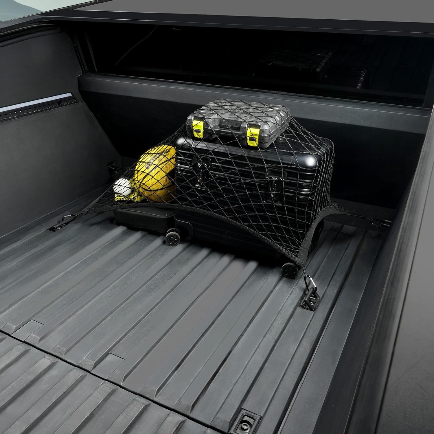 Cybertruck Rear Cargo (Trapezoid) Rear of Bed Net  - Horizontal Type