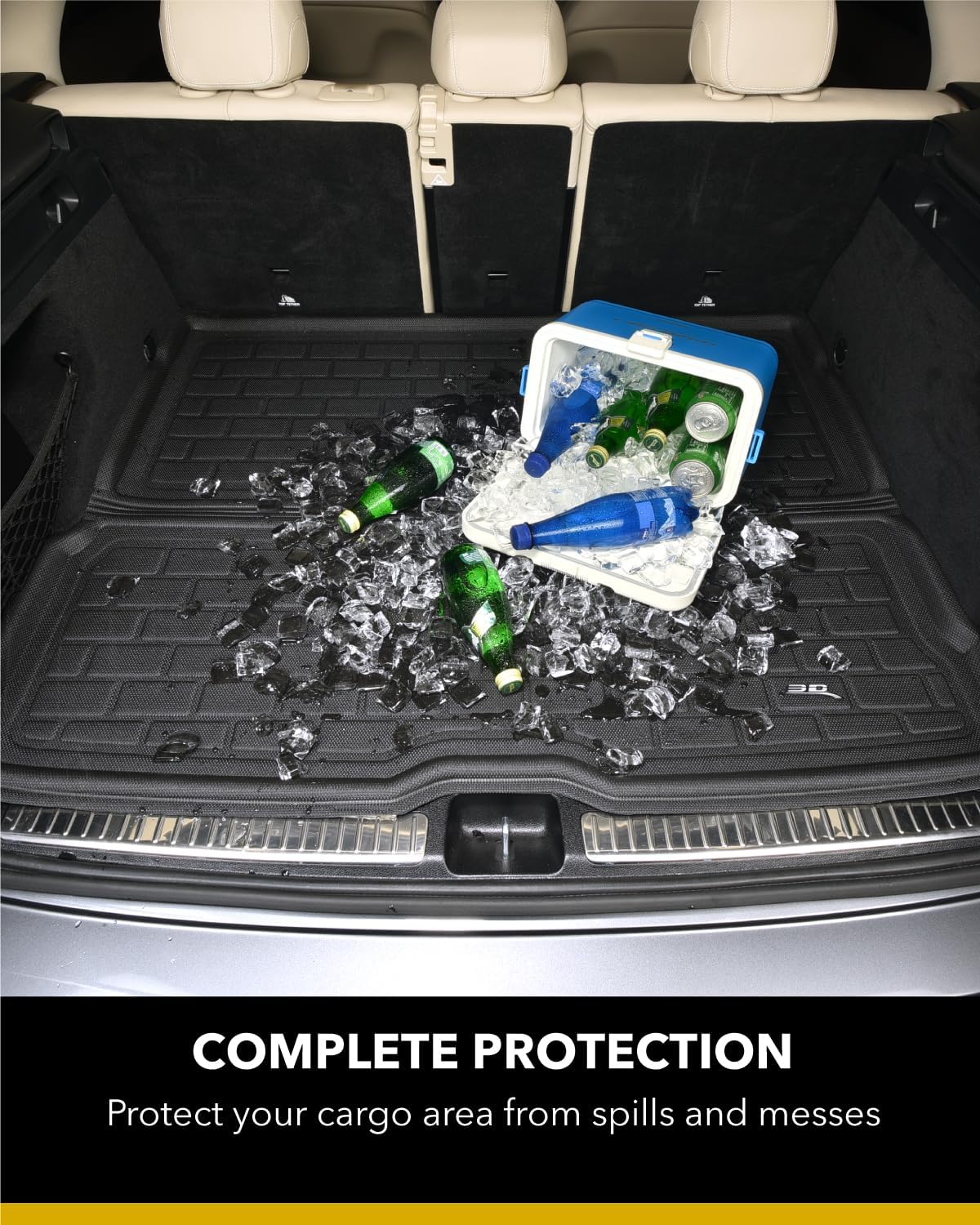 2022+ | Model X 5 Seater -3D MAXpider KAGU Floor &amp; Cargo Mats - Row 1, 2, &amp; Trunk/Frunk