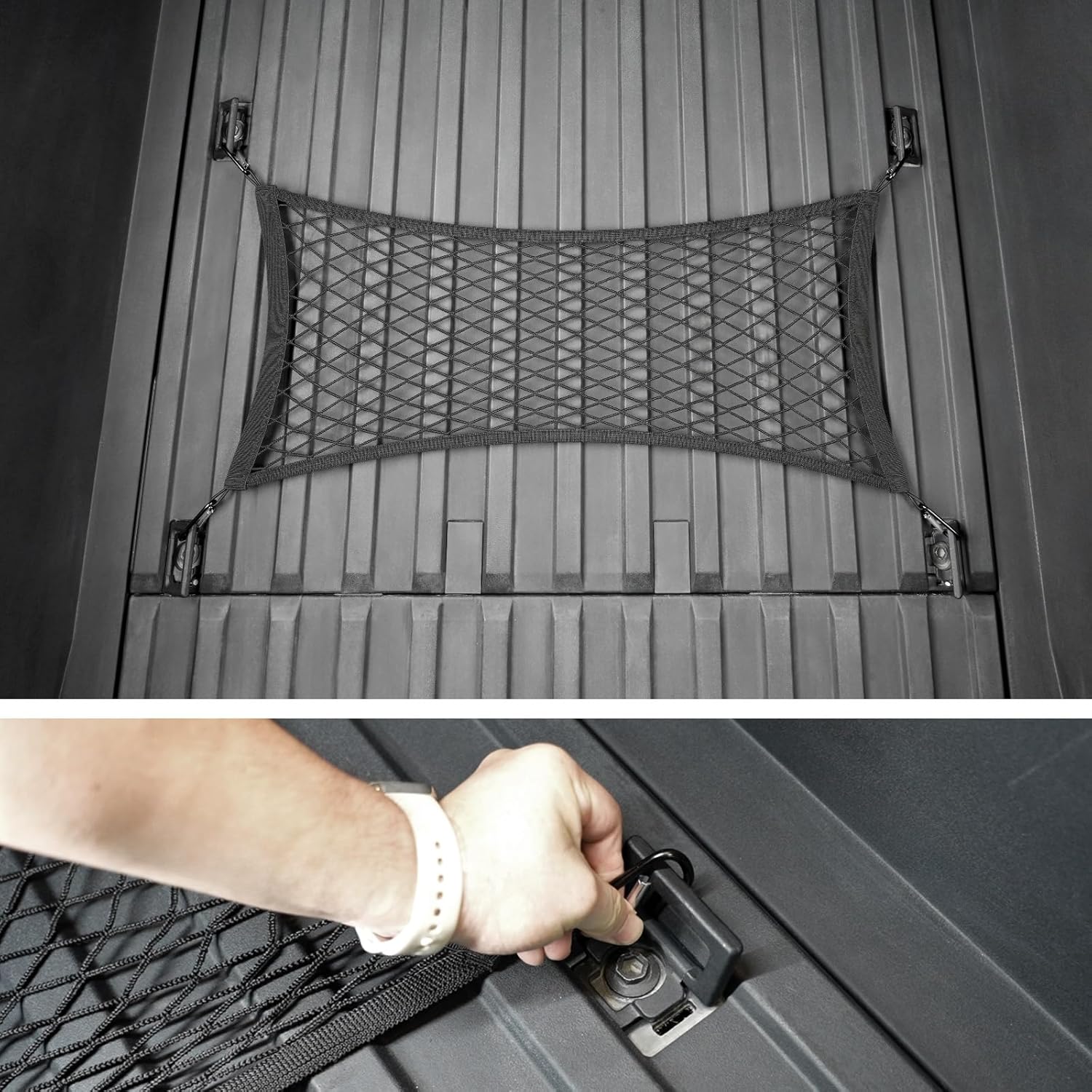 Cybertruck Rear Cargo Middle Bed Net - Horizontal Type