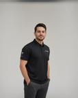 RPM Tesla Premium Studio Polo - RPM Chest & Tesla Sleeve Logo - Black or White
